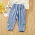 thumbnail image 1 of Teen Girl Jeans Girls Flare Jeans Embroidered High Waisted Girls Wide Leg Jeans with Pockets for Girls 6-12 Months, 1 of 5