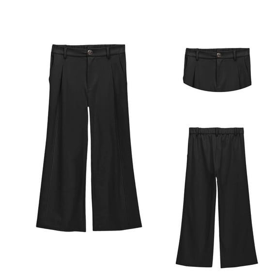 Teen Girl School Uniform Pants Skinny Fit Stretch Pants With Pockets Flare Leg Pants Girls Black Pants Back To School Clothes For Teen Girls Teen Girls Pants Size 13-14 Years