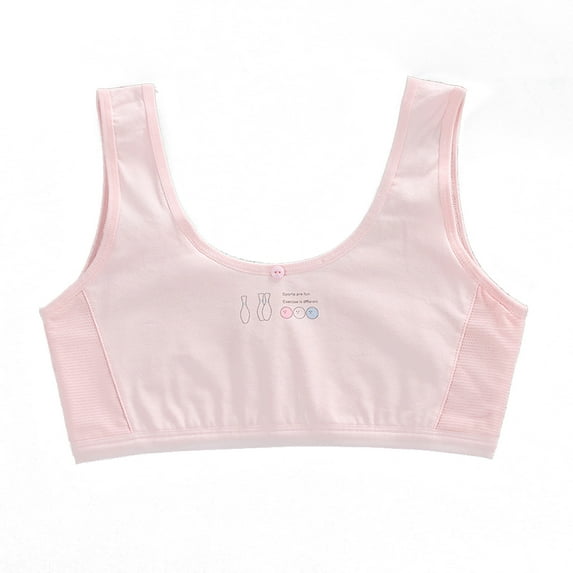 Teen Girl Sports Bra Kids Top Underwear Young Puberty Training Bra For 7-16years
