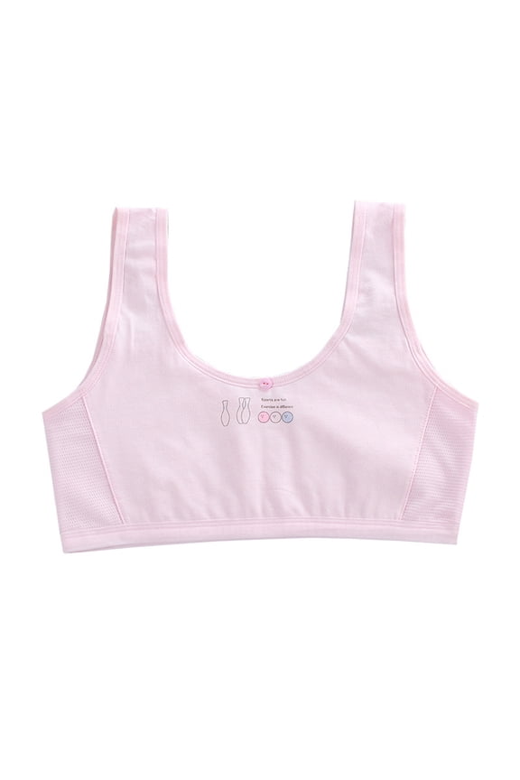 Teen Girl Sports Bra Kids Top Underwear Young Puberty Training Bra For 7-16years