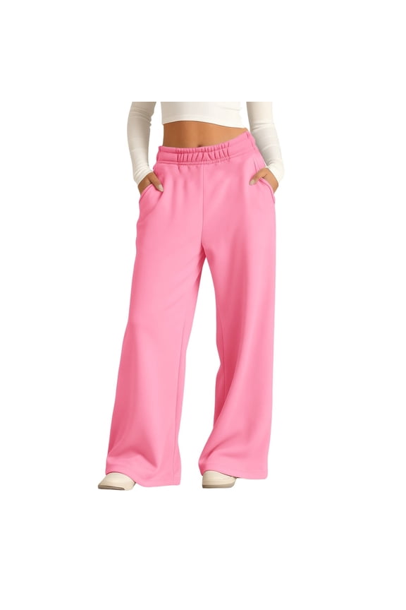 Teen Girl Sweatpants Baggy Oversized Cute Sweatpants Wide Leg Pants Sweaš Pants High Waist Athletic Joggers Casual Pockets
