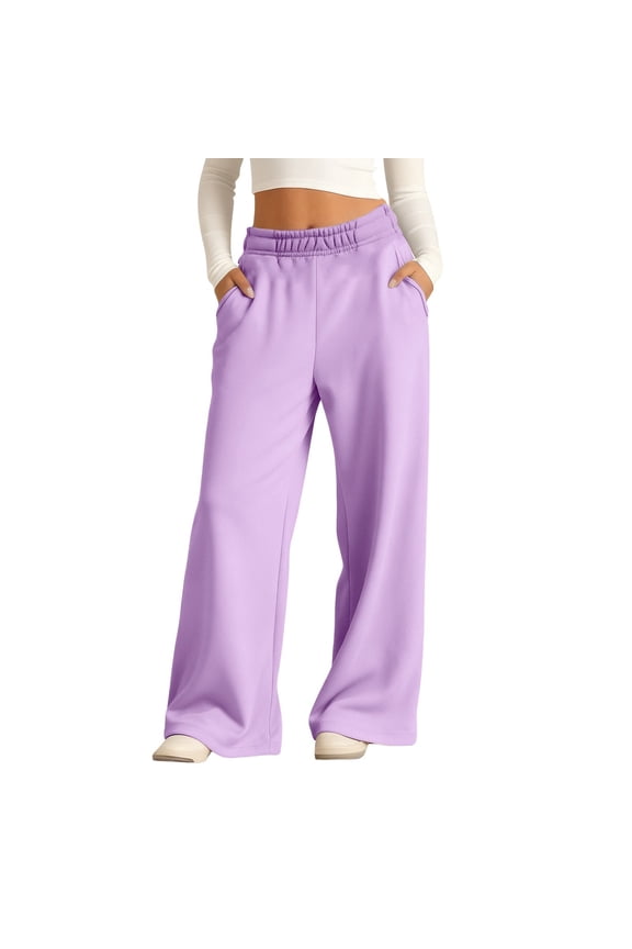 Teen Girl Sweatpants Baggy Oversized Cute Sweatpants Wide Leg Pants Swea𝐭 Pants High Waist Athletic Joggers Casual Pockets