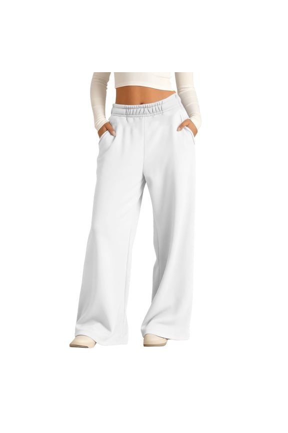 Teen Girl Sweatpants Baggy Oversized Cute Sweatpants Wide Leg Pants Swea𝐭 Pants High Waist Athletic Joggers Casual Pockets