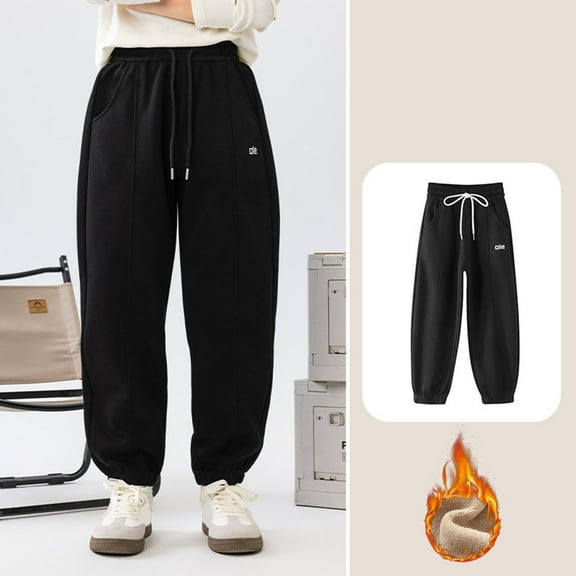 Girl Sweatpants Joggers High Waist Elastic with Pockets Girls Solid Pants Youth Sweatpants Sweatpants Girls Size 13-16 Years