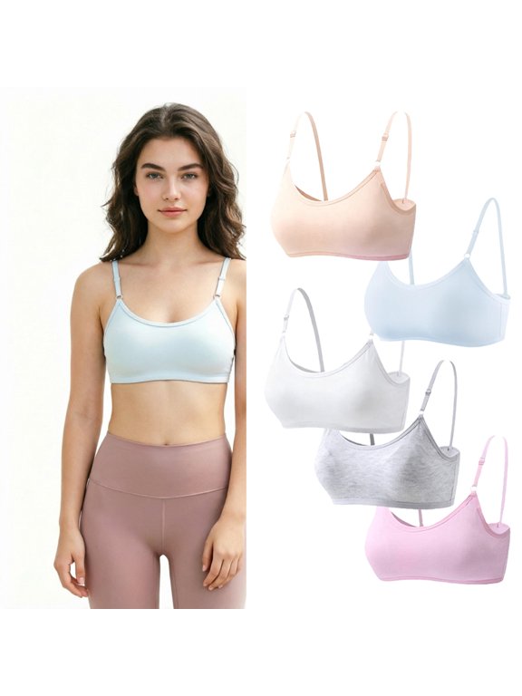 Teen Girl Training Bra First Lightly Padded Bra for Tweens Bra for Recess First Bra Stage Girls