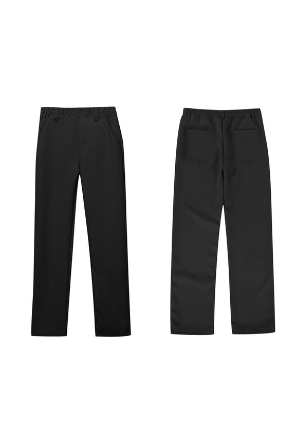 Teen Girl Uniform Pants Skinny Pants Kids Dress Pants with Pockets Straight Pants Girls Black Uniform Pants Back To School Clothes for Teen Girls Teen Tween Girl Clothing 11-12 years