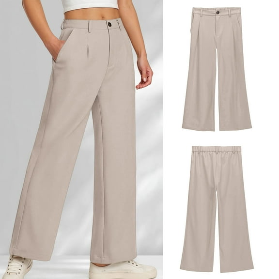 Teen Girl Uniform Pants Skinny Pants Stretch Pants With Pockets Flare Leg Pants Girls Beige Pants Back To School Outfits For Teen Girls Teen Girls Outfits Size 13-14 Years