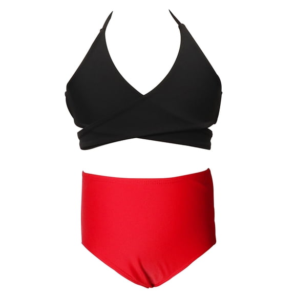 Teen Girls 2 Piece Swimsuit Bikini Sets Beach Sporty Bathing Suit Girls Cute Summer Bathing Suits Girls 13-14 Years Bathing Suits