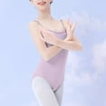 thumbnail image 1 of Teen Girls Ballet Leotards Size 3-14 One-Piece Sleeveless Rompers Toddler Kids Elegant Solid Stretchy Backless Dance Athletic Jumpsuits, 1 of 6