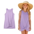 thumbnail image 1 of Teen Girls Bathing Suit Cover Up Sleeveless Twist Front Girls Beach Dress Clothes for Girls 13-14 Years, 1 of 7