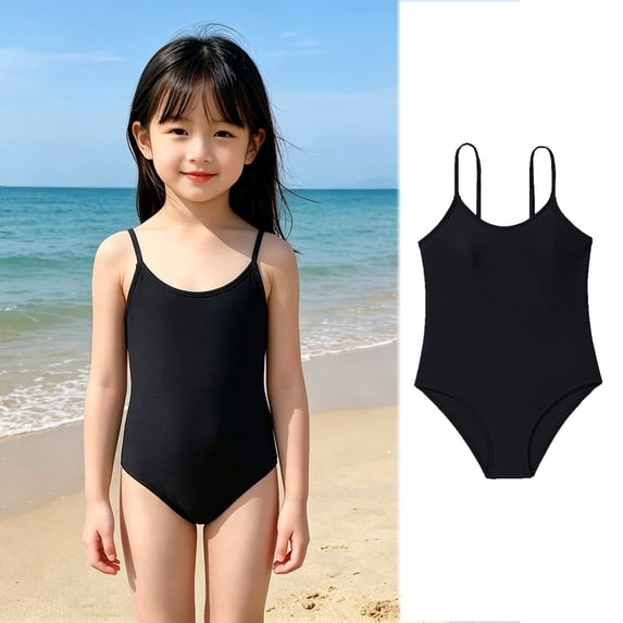 Girls Bathing Suit sleeveless Bathing Suit 1 Piece Cozy Cute Bathing Suits Girls Clothes Size 10-11 Years