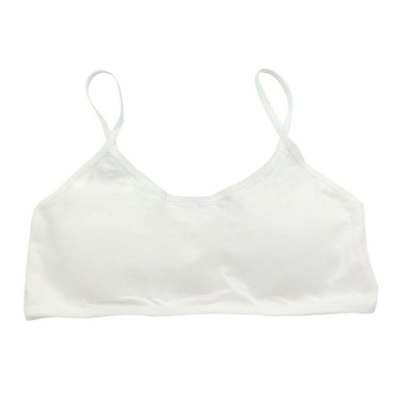 Teen Girls Big Girls Cotton Development Bra Crop Bra Cami Training Bra