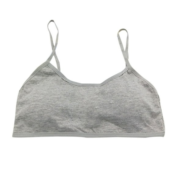 Teen Girls Big Girls Cotton Development Bra Crop Bra Cami Training Bra