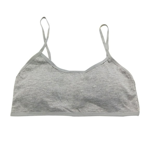 Teen Girls Big Girls Cotton Development Bra Crop Bra Cami Training Bra