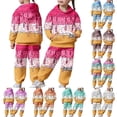 thumbnail image 1 of Girls Boys Ice Cream Clothes 2 Piece Outfits Ice Cream Baseball Hoodie and Sweatpants Cute Preppy Sweatsuit Jogger Sets, 1 of 8