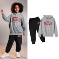 thumbnail image 1 of Teen Girls Boys Sweatsuit Set,2 Piece Long Sleeve Letter Pattern Sweatshirt Leggings Pants Warm Fall Winter Clothes Girl Sets 13-14 Years, 1 of 3