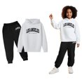thumbnail image 1 of Teen Girls Boys Sweatsuit Set,2PC Long Sleeve Letter Pattern Hoodie Sweatshirt Leggings Pants Winter Clothes Girls' Clothing Sets 12-13 Years, 1 of 3