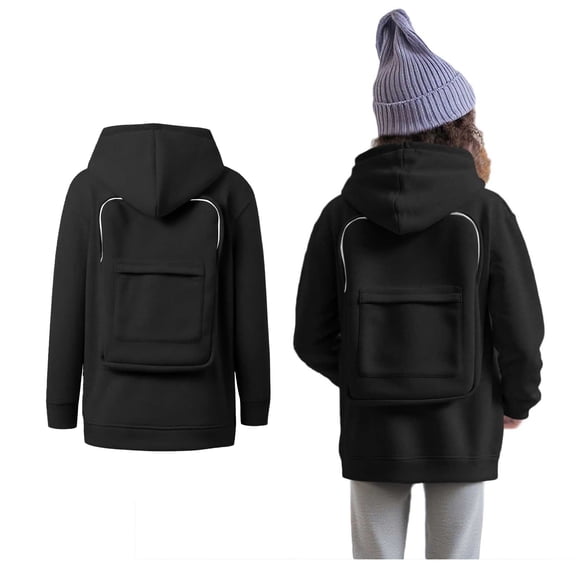 Teen Girls Creative Hoodies with Backpack Zip up Hoodies Kids Long Sleeve Lightweight Pullover Tops Sweatshirt 10-11 Years Old Boy Clothes Preppy Clothes