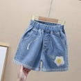 thumbnail image 1 of Teen Girls Denim Shorts Girls' Jeans High Waist Denim Shorts Summer Outfits for Girls Girl Jeans Size 13-14 Years, 1 of 3