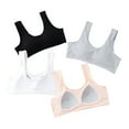 thumbnail image 1 of Teen Girls' Everyday Bra 10-15 Teen Student Girls Thin Cotton Breathable Bra Wire Free Push Up Running Bra Solid, 1 of 5