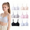 thumbnail image 1 of Light Sport Crop Cami Bras Fit for 10-16 Years Teens & Big Girls Wire Free Push Up Sports Bralette Training Bras Adjustable Straps Fixed Pads, 1 of 5