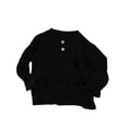 thumbnail image 1 of Girls Fashion Tops Black Long Sleeve Shirts for Boys Crew Neck Shirt Basic Tees Fall Tops Girls Size 11-12 Years Clothes, 1 of 3