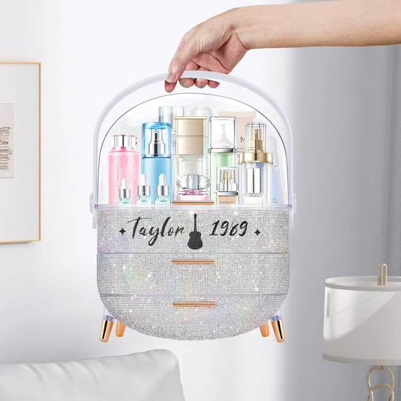 Teen Girls Gift Makeup Organizer,Skincare Organizer Jewelry Storage Cosmetics Storage Countertop Bathroom Organizer