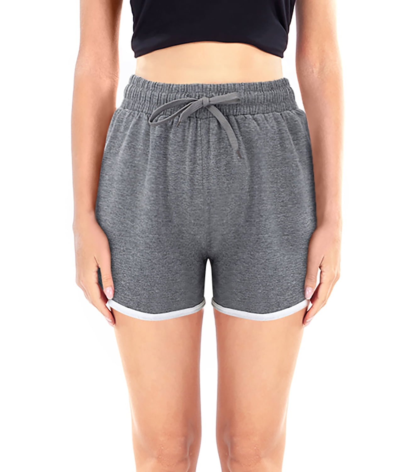 Teenage Drawstring Teen Girls High Drawstring Waist Workout Sports Track Shorts,Running ...