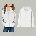 thumbnail image 1 of Teen Girls Hoodie Zip up Hoodie Casual Long Sleeve Sweatshirts Warm Fall Winter Clothes Teen Clothes Girls Size 13-14 Years, 1 of 4