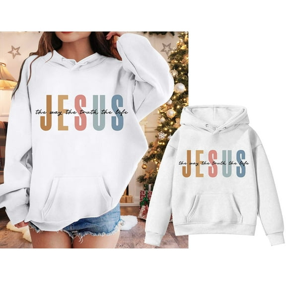 Teen Girls Hoodies Trust in the Lord Hoodies Long Sleeve Graphic Hoodies Fashion Loose Pullover Top Cute Sweatshirt 11-12 Years Old Boy Clothes Cute Boy Girl Clothing