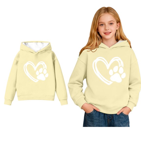Teen Girls Hoodies Valentines Day Sweatshirt Long Sleeve Casual Heart Sweatshirt Crewneck Pullover Sweatshirt Hoodies for Girls 13-14 Years