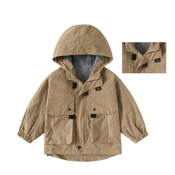 Teen Girls Jacket Kids Windbreaker Jacket Zipper Hoodies Kids Lightweight Jacket Fall Clothes Sweatshirts for Kids 10-11 Years