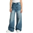 thumbnail image 1 of Teen Girls Jeans Blue Jeans Girls Straight Leg Wide Leg Jeans High Waisted Baggy Jeans with Pocket Pants Teen Girls 14-15 Years, 1 of 5