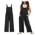 thumbnail image 1 of Girls Jumpsuit Straight Leg Jumpsuit Baggy Overalls Kids Casual Sleeveless Romper Girls Clothes Size 11-12 Years, 1 of 6