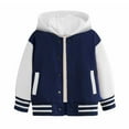 thumbnail image 1 of Teen Girls' Outerwear Jackets Long Sleeve Hoodie Jackets for Girls Soft Lightweight Windproof Jacket Outwear Boys Outfits Size 11-12 Years, 1 of 5