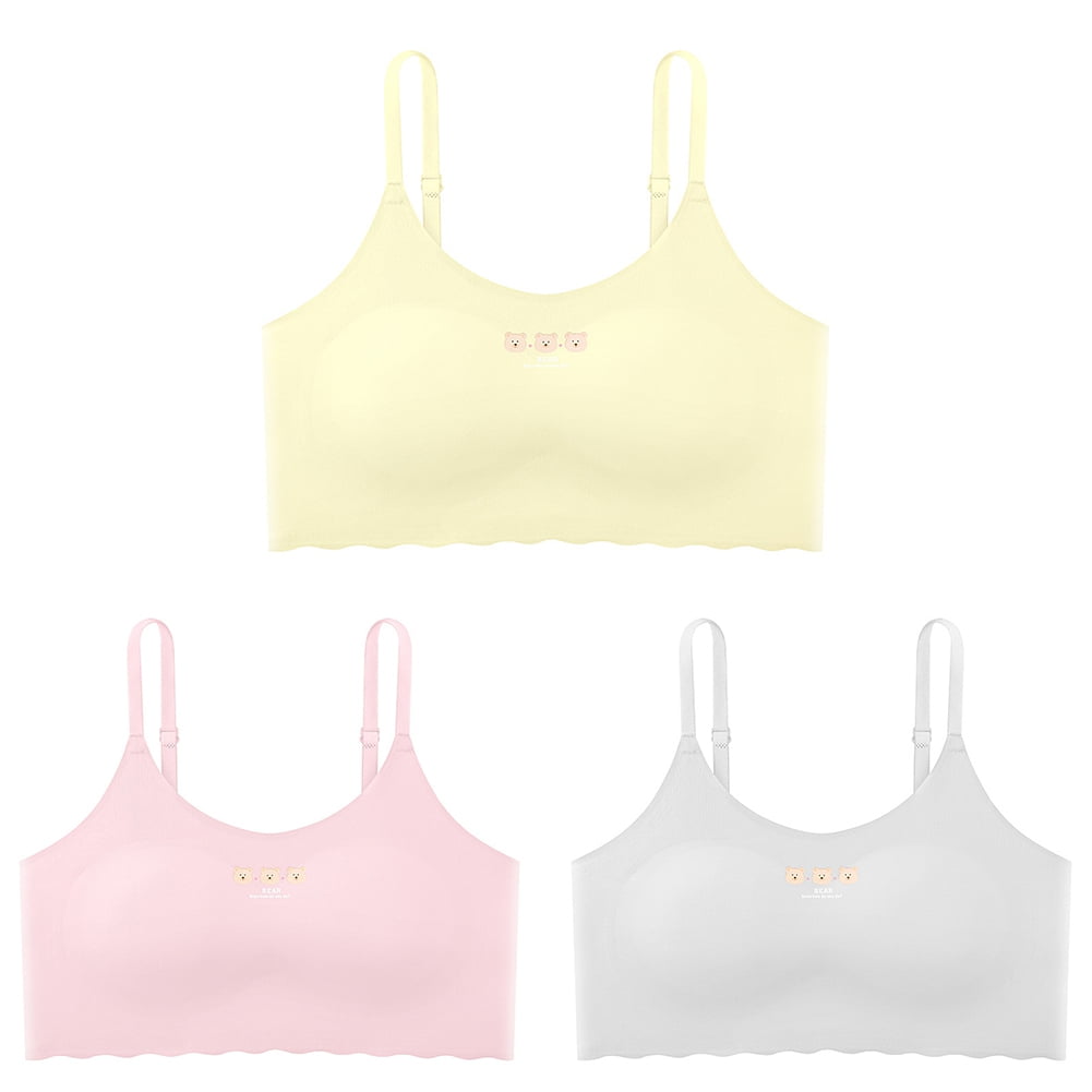 SIAEYINFY 5 Pack Girls Padded Training Bras Fit For 10-16