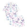 thumbnail image 1 of Teen Girls Pajama Set Butterfly Printed Short Sleeve Button-Down Loungewear with Shorts Tween Summer Pajamas Girls Outfits Size 12-13 Years, 1 of 3
