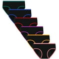thumbnail image 1 of Teen Girls Period Underwear Menstrual Period Panties Leak-Proof Cotton Protective Briefs Pack of 6, 1 of 5