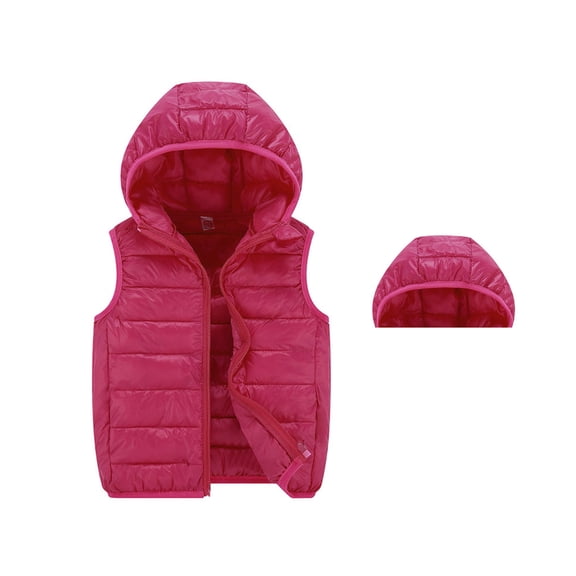 Teen Girls Puffy Vest with Hood Lightweight Sleeveless Girls' Outerwear Vests Girls Winter Clothes Girls Puffer Vest Size 10-12 Years