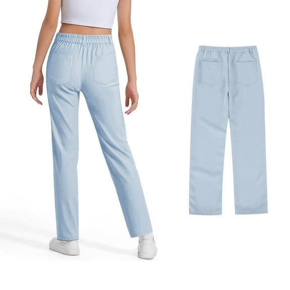 Teen Girls School Uniform Pants Skinny Pants Kids Dress Pants With Pockets Flare Leg Pants Gray Pants for Girls Uniform Back To School Clothes for Teen Girls Teen Tween Girl Clothing 14-15 Years