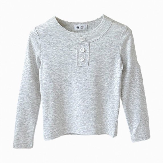 Teen Girls Shirts Long Sleeve Henley T Shirts Button Up Slim Fit Tops Basic Tees Round Neck Ribbed Knit Shirts Girls Fall Winter Clothes Size 11-12T
