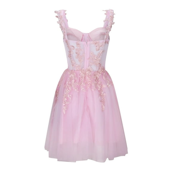 Teen Girls Short Dress Sheer Shoulder A Line Homecoming Gown For Prom & Reunion Long Cold Shoulder Tops Formal Formal Dress Loose Evening Dresses for Women Formal Dress for Elegant Long Slit Dresses