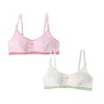 thumbnail image 1 of Teen Girls Sports Bra Girl Training Bras Big Kids 10-16 Years Developed Bra,Wire Free Padded Adjustable Strap 2 Pack, 1 of 8