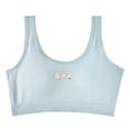 thumbnail image 1 of Teen Girls' Sports Bra Racerback Straps & Soft Elastic Waistband Cotton & Spandex For 10 To 16 Years Blue 10 Years-12 Years, 1 of 3