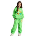 thumbnail image 1 of Teen Girls Sweat Set Long Sleeve Hooded Sweatshirt Sweatpants 2 Piece Fall Clothes 10-11 Years Boys Clothes Cute&nbsp;Boy Girl&nbsp;Clothing, 1 of 5
