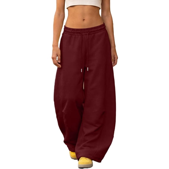 Teen Girls Sweatpants Wide Leg High Waist Bow Print Sweat Pants with Pockets Back To School Clothes for Teen Girls