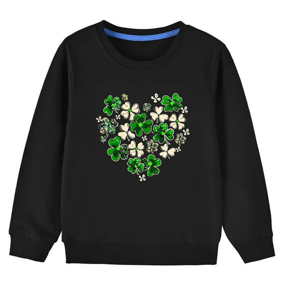 Teen Girls Sweatshirt Tops Cute Printed Long Sleeves Sweatshirts Casual Crew Neck Fall Winter Pullover Tops Clothes Casual Comfy Fleece Jumper School Warm Girl Coat