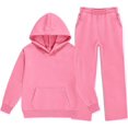 thumbnail image 1 of Teen Girls Sweatsuit Fall Hoodie And Sweatpants Set 4-13 Years,120=4-5Years,Rd1_01, 1 of 8