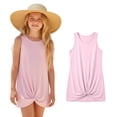 thumbnail image 1 of Teen Girls Swim Suit Cover Up Summer Sleeveless Twist Front Girls Beach Dress Clothes for 11-12 Years Old Girls, 1 of 7
