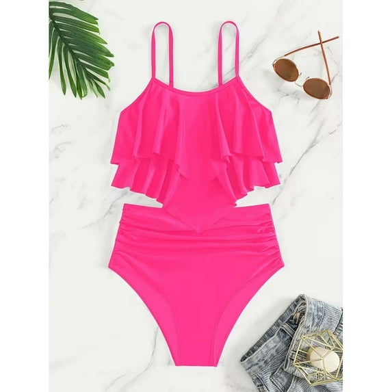 Teen Girls Swim Suits One Pieces Swimsuit Pink Swimsuit Gymnastics Leotard Swim Suits 10-11 Years